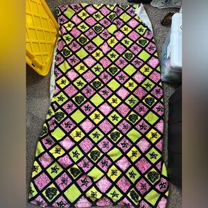 Ed Hardy Pink and Yellow Tiger Star Beach Towel